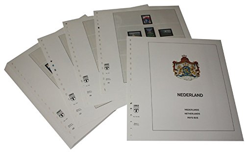 Feuilles pré-imprimées LINDNER Pays Bas 1980-1989 pour timbres