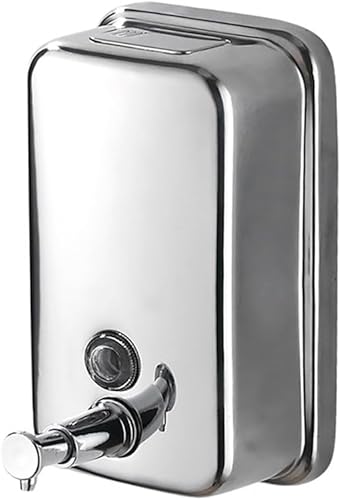 Miniatura 1 de Dispensador de jabón montado en la pared para baño, dispensador de líquido comercial de pared de acero inoxidable dispensador de desinfectante de