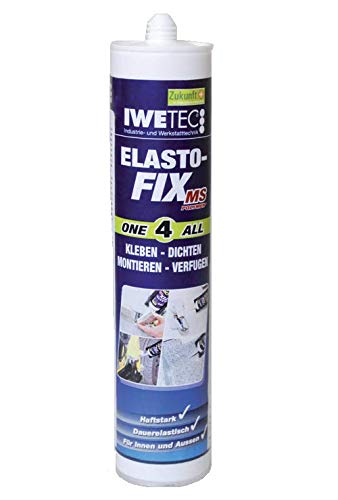 Preisvergleich Produktbild Iwetec Elasto-Fix, Kleb- und Dichtmasse, kristall 290 ml
