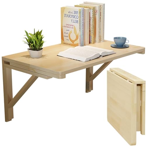 Escritorio Moderno Plegable de Pared Que Ahorra Espacio, Mesa de Estudio Flotante para computadora, Ideal para Dormitorio, Cocina o balcón, 70 x 40 cm. Muebles para ofici
