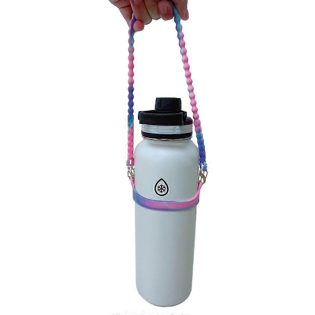 JOYHAPPST Water Bottle Handle, Silicone Water Bottle Holder Lanyard Attachment Carriers
