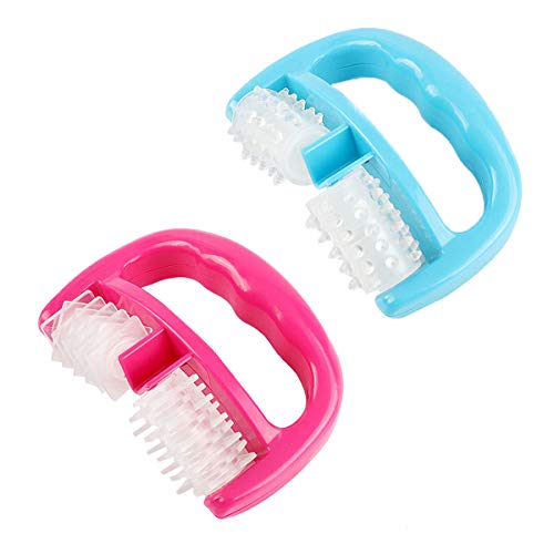 DBAILY 2 Pièces Roller Minceur Silicone Bleu Rose Efficace Anti Cellulite Corps Brosse Masseur Anticellulite Pour Fesse Cuisse Jambe Ventre Bras Cover
