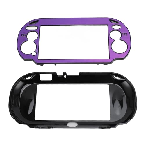 Funda de Metal para Consola de Juegos,Funda de posición precisa para 1000,Funda fácil de Instalar y Desmontar para PS Vita 1000,para Consola de Juegos 1000 (Púrpura)