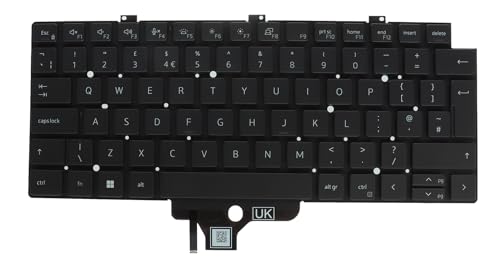 Clavier anglais pour Dell Latitude 5320 7320 rétroéclairé idéal pour le télétravail