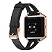 Areziir Slim Leather Bands Compatible with Blaze Smart Watch, Genuine Leather Cute Replacement Band