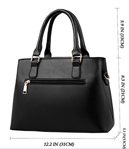 Bolso Tote de cuero para mujer Dreubea miniatura 3