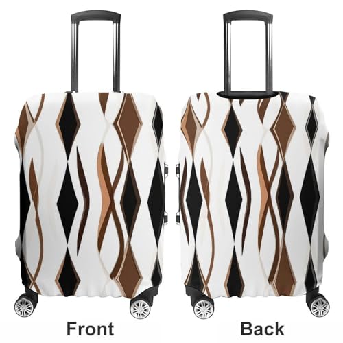 Vertical Stripes Artistic Geometry Luggage Covers Washable Travel Suitcase Cover Elastic Baggage Protector3