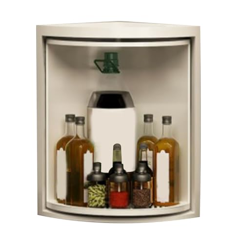 Tomotato Organisateur d'angle de comptoir de Cuisine, étagère de Rangement multifonctionnelle rotative à 360 degrés sans poinçon pour organisateurs de Salle de Bain et décoration de