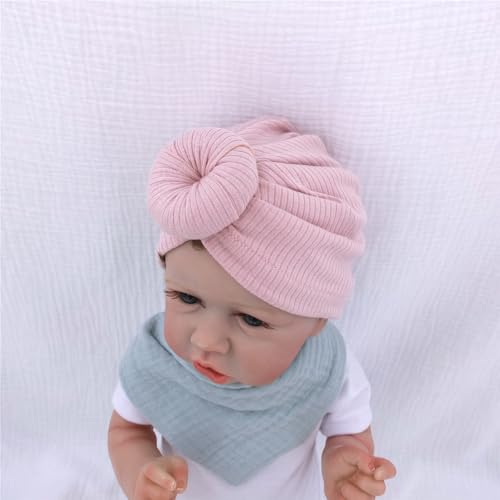 Silky Satin Lined Turban Hat for Babies Infant Toddler Girls Boys Bonnet Newborn Cotton Beanie Little Kids Shower Caps2