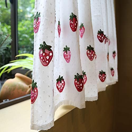 イチゴのカフェカーテン コラージュ のれん ミニチュア ドールハウス