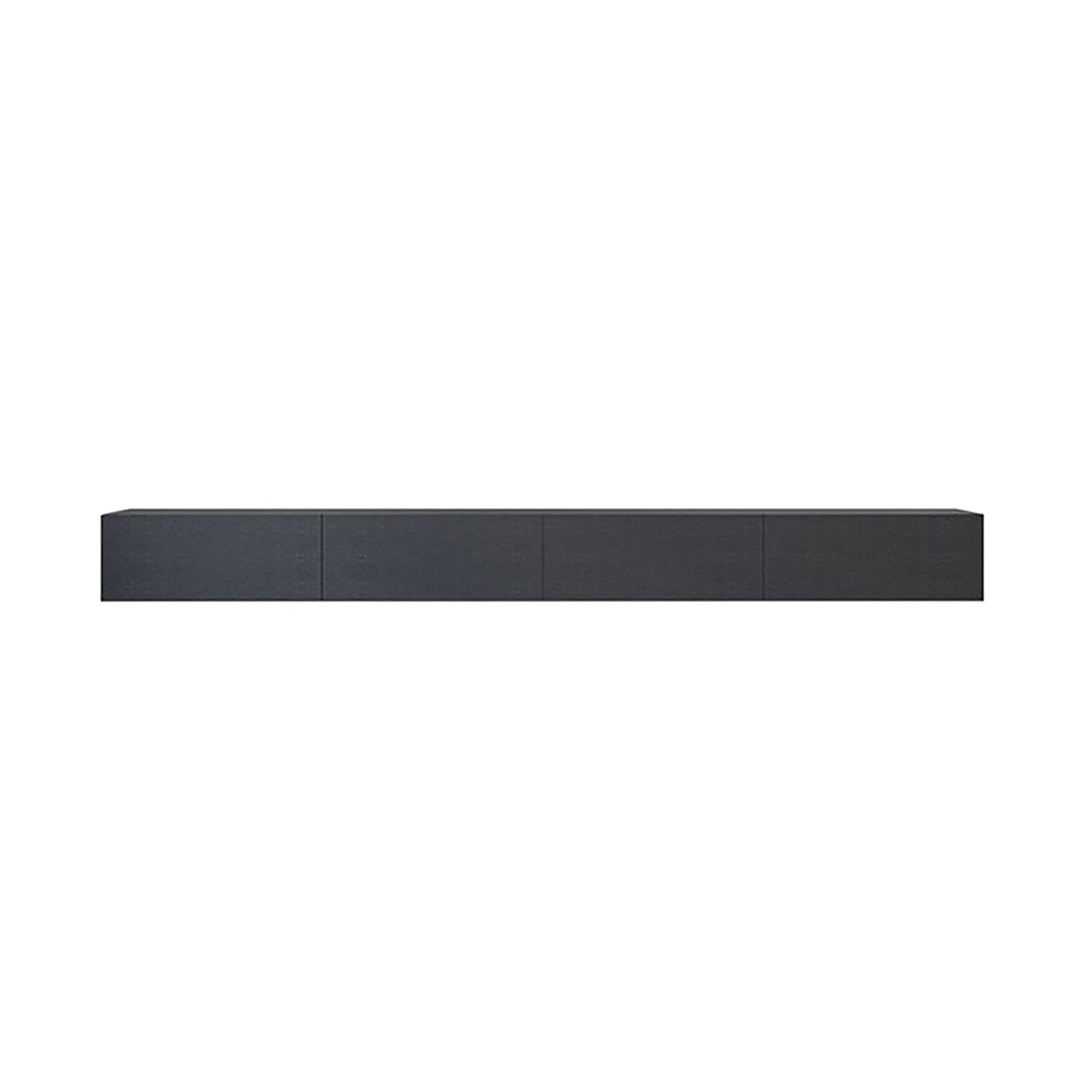 Moderno supporto da parete per TV con ante a ribalta e Ders ideale per lettore DVD, console di gioco e set-top box (nero, 200 x 24 cm)