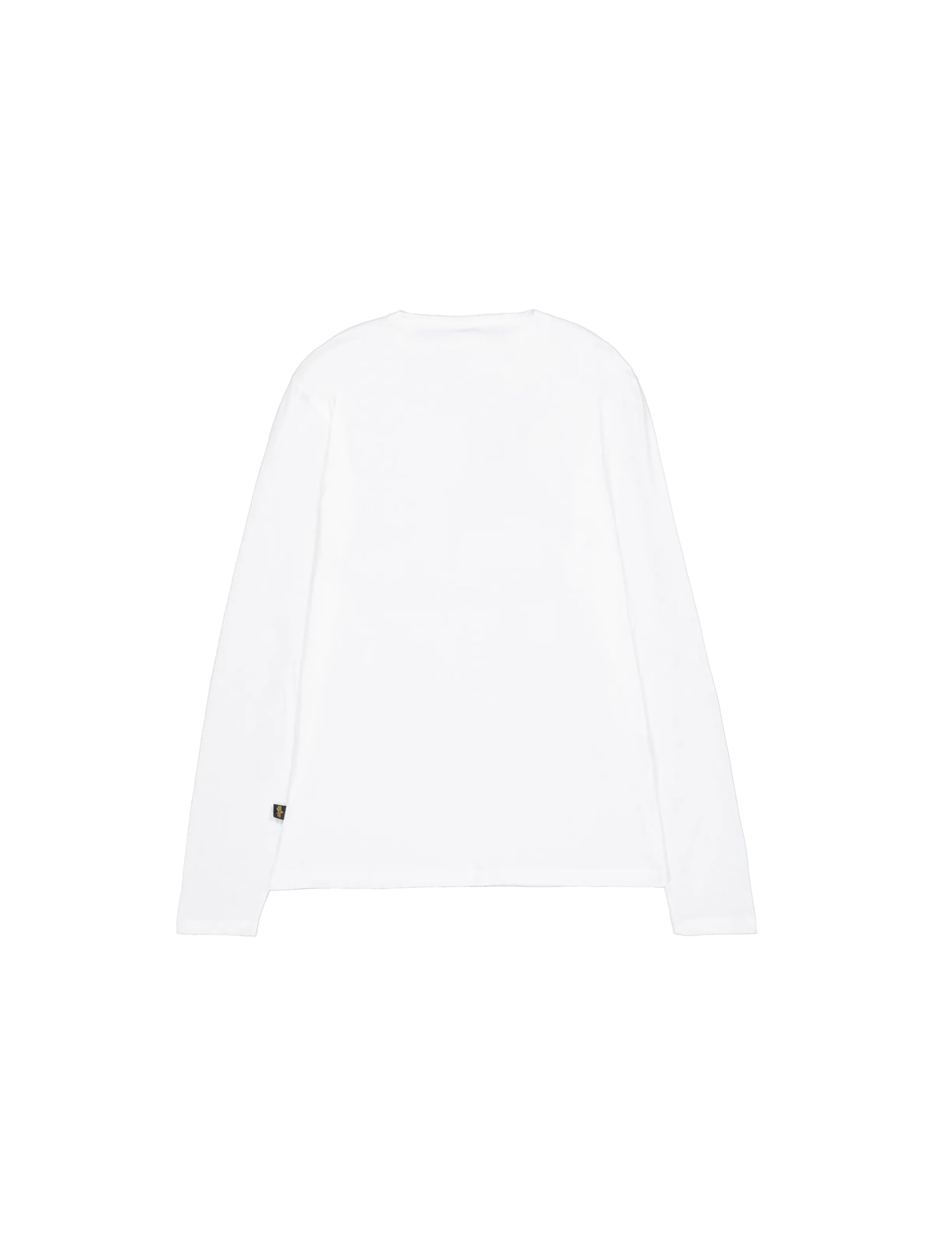 Alpha Industries Basic LS Small Logo Longsleeve für Herren White – Ansicht 3