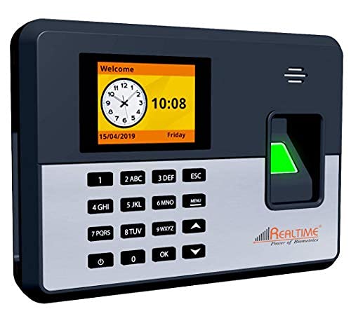 Realtime C101 Time & Attendence Biometric Machine with Direct Excel Report(Fingerprint & PSWD)