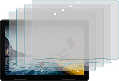 Preisvergleich Produktbild 4ProTec I 4X Schutzfolie KLAR passgenau für MEDION LIFETAB E10700 - Bildschirmschutzfolie Schutzhülle