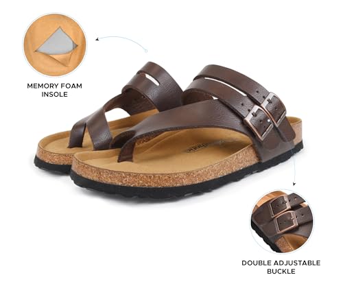 Image of AEROTHOTIC Recovery Slides for Women Cork Footbed Adjustable Straps Sandals