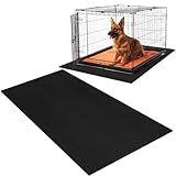 Drydiet PVC Pet Crate Floor Protection Mat 29" X 44" XXL Washable Floor Covering Reusable Waterproof Non Slip Rug Whelping Pad for Pet