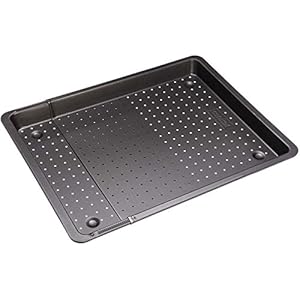 Zenker Backblech perforiert (52-37 cm x 33 cm), Ofenblech, ausziehbar & verstellbar, Lochblech, universal geeignet für…