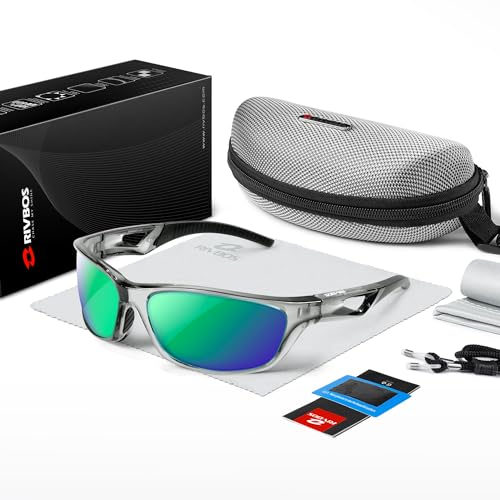 Image of RIVBOS Polarized Sports Sunglasses Driving Sun Glasses Shades for Men Women Tr90 Frame for Cycling Fishing Running RB831