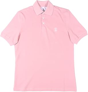 [Brunello Cucinelli] ブルネロクチネリ 半袖ポロシャツ ME8548765 ピンク S 【S33280】