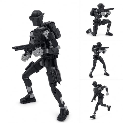 Image of Military Soldier Dummy13 Fully Articulated Action Figure | 3D Printed Robot Assembly Kit | 5.4 Inch Poseable DIY Collectible Model with Tactical Accessories | Made in India (Special Forces)