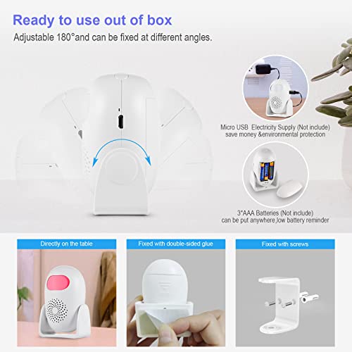 Motion Sensor Alarm, Towode 100Db 3 Door Alarm Modes 17 Chimes 4 Volume Levels With Remote Control Wireless Infrared Home Security System Pir Indoor Motion Detector Alert For Home Shop Store #TOP5