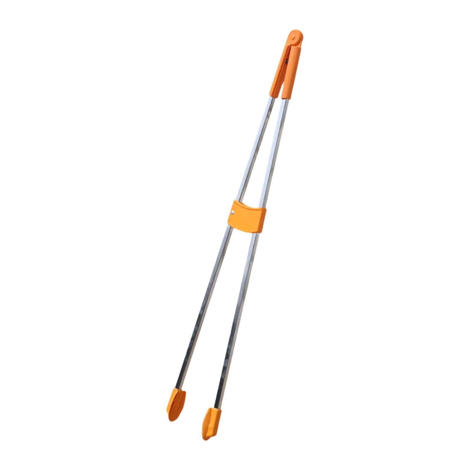 Sharplace Basurero Pinza Recogedor de Basura Herramienta de Extensión Recolector de Objetos Pinza Antióxido Acero Inoxidable Manejable Adecuado para Limpieza, Cabeza de goma