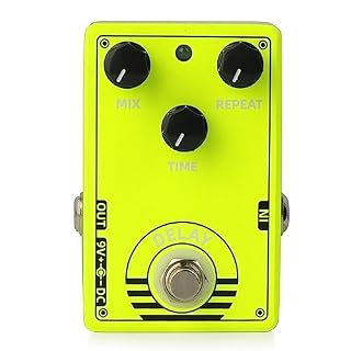 OUSIKA Pédale d’effet de Guitare à Retard True Bypass Pièces de Guitare électrique Accessoires Pédale d’effet de Guitare Tuner - Les Beatles, Paul McCartney, John Lennon, RIngo Starr, George Harrison