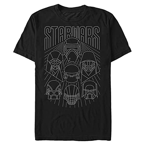 T-shirt Star Wars homme XXL une coupe ample noire pour masquer les rondeurs