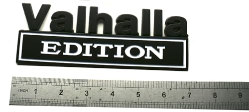 Image of 1pc 7 inch Vikings Valhalla Edition Auto Emblems Truck Badge 3D Car Bumper Sticker Valhalla Edition Badges Decals Replacement Universal SUV Side Rear Trunk Door Viking Seasons (1, White)