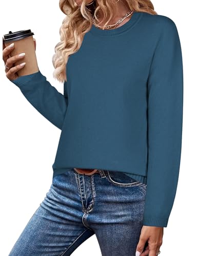 Image of Zeagoo Sweaters for Women Fall Outfits Trendy 2025 Long Sleeve Shirts Bussiness Casual Knit Pullover Sweater Tops
