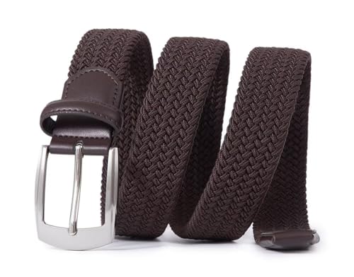 Image of Fabio Valenti Canvas Elastic Fabric Woven Stretch Braided Belts for Men Women Junior with Multicolored /Full Sizes