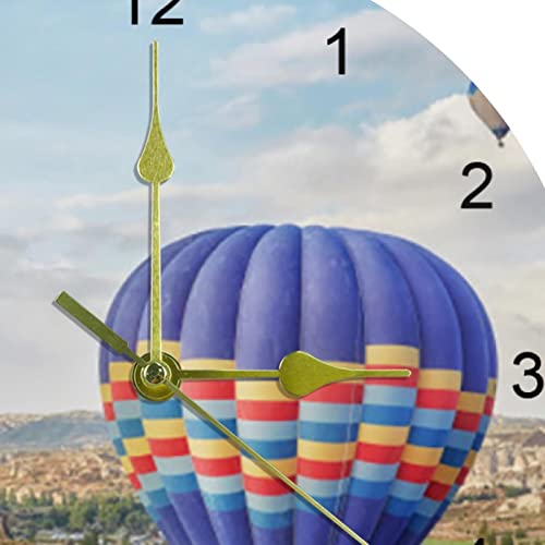 Horloge murale silencieuse montgolfière, le cadeau idéal pour une maison