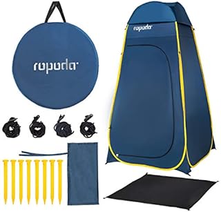 ROPODA Pop Up Tent 83inches x 48inches x 48inches, Upgrade Privacy Tent, Porta-Potty Tent Includes 1 Removable Bottom,8 Stakes,1Removable Rain Cover,1 Carrying Bag