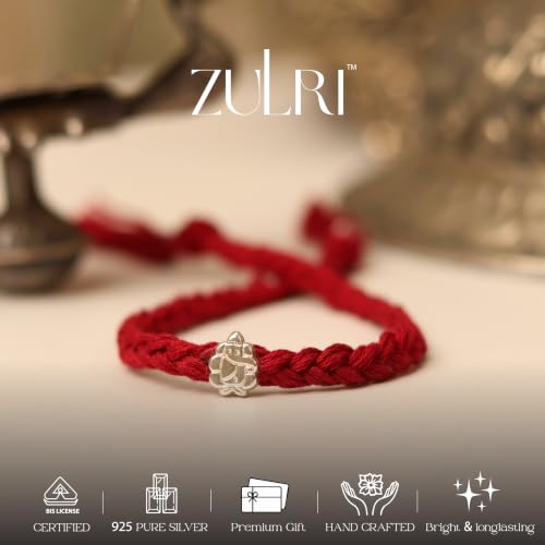 Image of 925 Sterling Silver Shubh Ganesh Luxury Rakhi