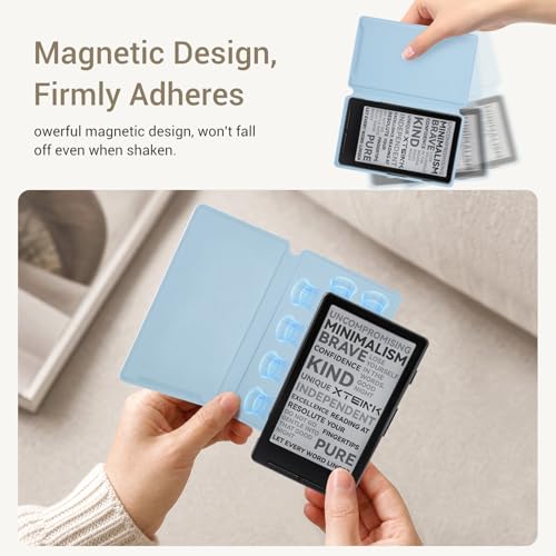 Image of CoBak Magnetic Case for XTEINK X4, Ultra-Lightweight Protective Cover for Xteink X4 E-Reader, Secure Magnetic Attachment(Sky Blue)