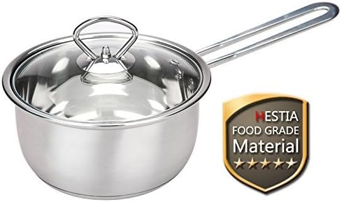 Small Stainless Steel Pot - Tri Ply Stainless Steel Sauce Pan With Lid 1.5 Quart