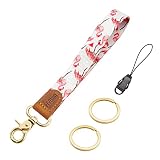 FIVWIN Wrist Lanyard for Keys Wristlet Strap Keychain Holder Lanyards for Women Men Car Keys Wallet