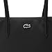 Lacoste Women's Large L.12.12 Concept Tote, Black, One Size