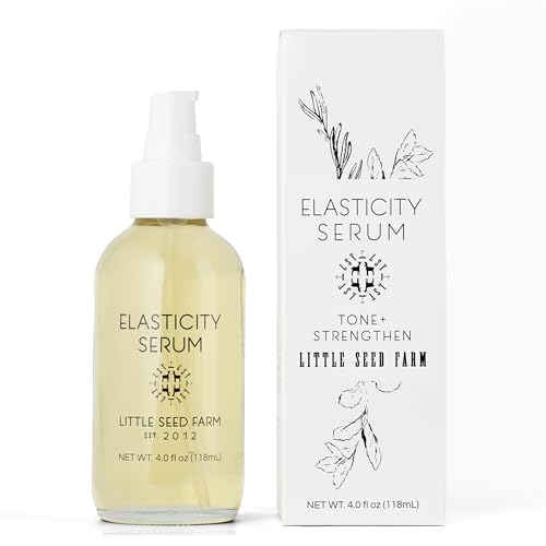 Little Seed Farm Elasticity Serum - Skin Care Toning and Firming Face Serum - Net Wt. 4 fl oz