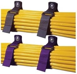CinchStrap-EG, 10 Pack, 1" x 7", 1" x 10", Black or Purple, Made in USA - Black 1" x 7"