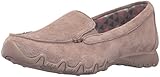 Skechers Women's Bikers Roamer Moccasin, Mushroom Suede Relaxed, 10 M US