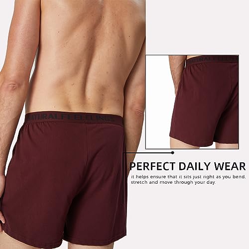 Calzoncillos tipo bóxer de algodón para hombre en pack transpirable 3