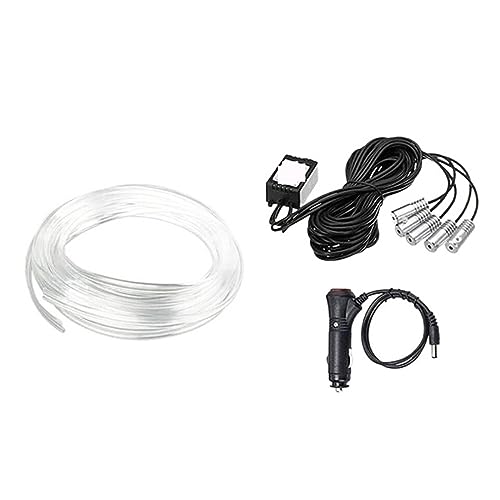 Luz fría de 64 colores con control de luz de ambiente interior para coche y tira de neón