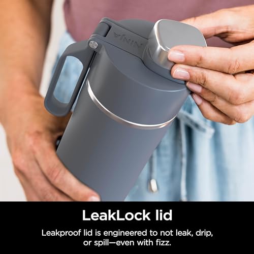 Ninja-DW2401GY-Thirsti-24oz-Travel-Water-Bottle-for-Carbonated-Sparkling-Drinks-Colder-and-Fizzier-Longer-Stainless-Steel-Leak-Proof-24-Hours-Cold-Dishwasher-Safe-Metal-Insulated-Tumbler-Gray