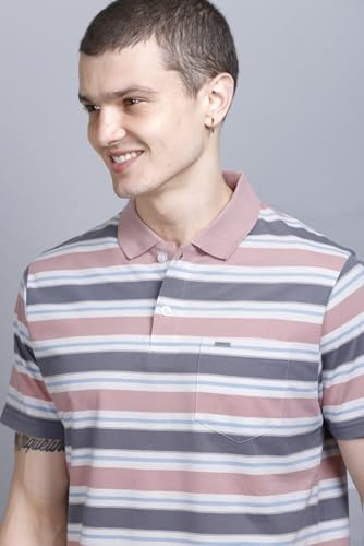 Image of GODFREY Men Cotton Regular Fit Short Sleeves Collar T-Shirts Size - Large (L / 40), Multi
