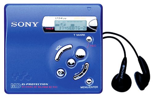 Sony MZ-R501/L MiniDisc-grabador portátil azul