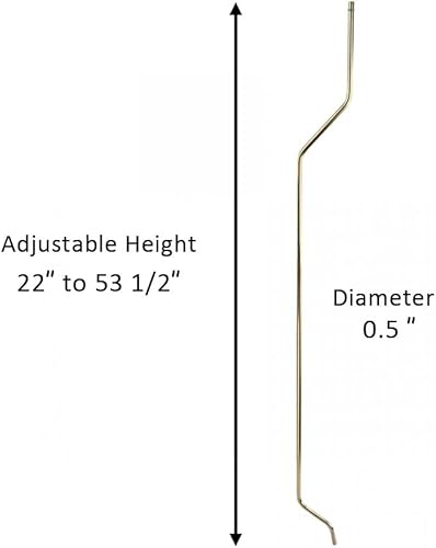 Miniatura 2 de Renovators Supply Manufacturing Tubo de llenado de inodoro de tanque alto de 22 pulgadas a 53 pulgadas. Tubos de llenado de acero inoxidable PVD de