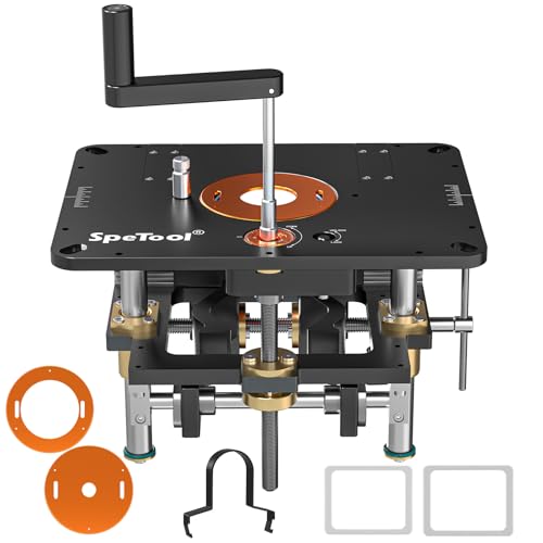 SpeTool Router Lift Kit for 1.25 HP, 2.25 HP, and 3.25 HP Ro...