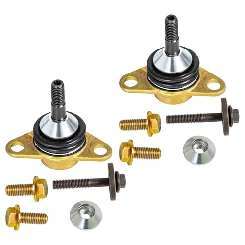 Image of Detroit Axle - Front Control Arms Kit for 2001-2007 Volvo S60 V70, 2 Lower Control Arms, 2 Lower Ball Joints, 2002 2003 2004 2005 2006 Replacement