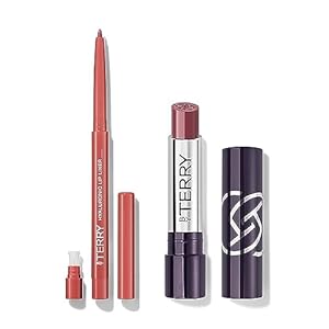 By Terry Hyaluronic Lip Liner Pencil & Hyaluronic Hydra-Balm, Hydrating Formula For Defined, Soft Lips, Vegan, Dare To Bare
